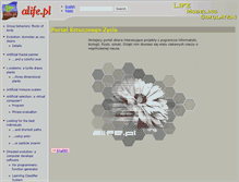 Tablet Screenshot of en.alife.pl